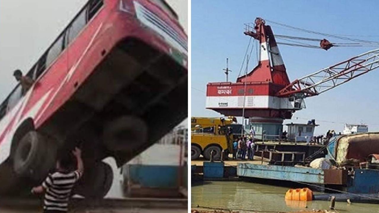 পদ্মায় বাসডুবি: বৈরী আবহাওয়া উপেক্ষা করে উদ্ধার অভিযান অব্যাহত